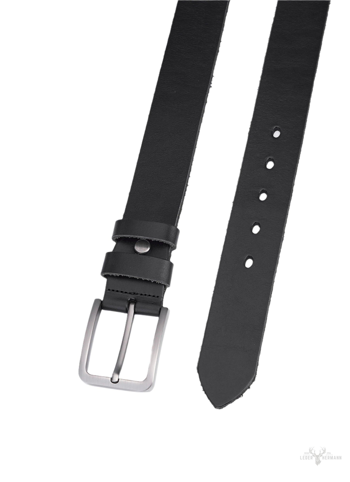 Set of 2 leather belts – black and brown – stylish leather belts for men