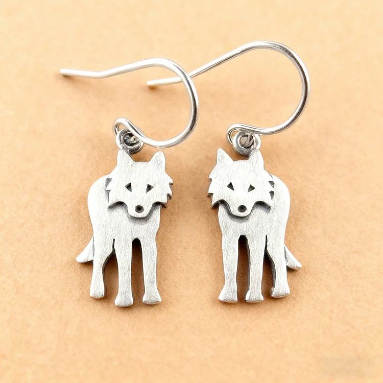 Vintage Wolf Earrings