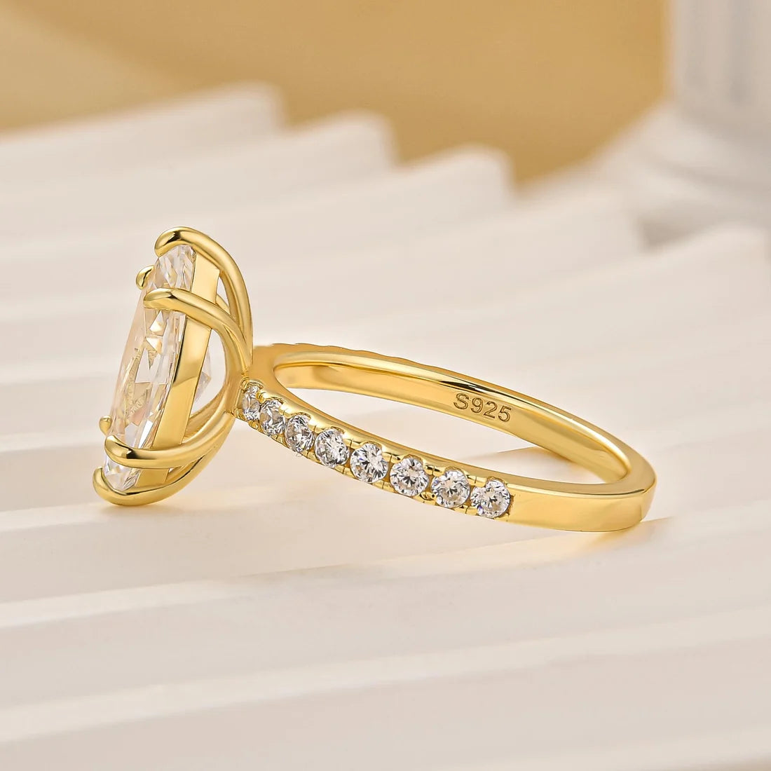 Elegant Marquise Cut Engagement Ring