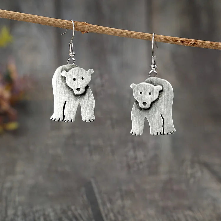 Vintage Polar Bear Earrings