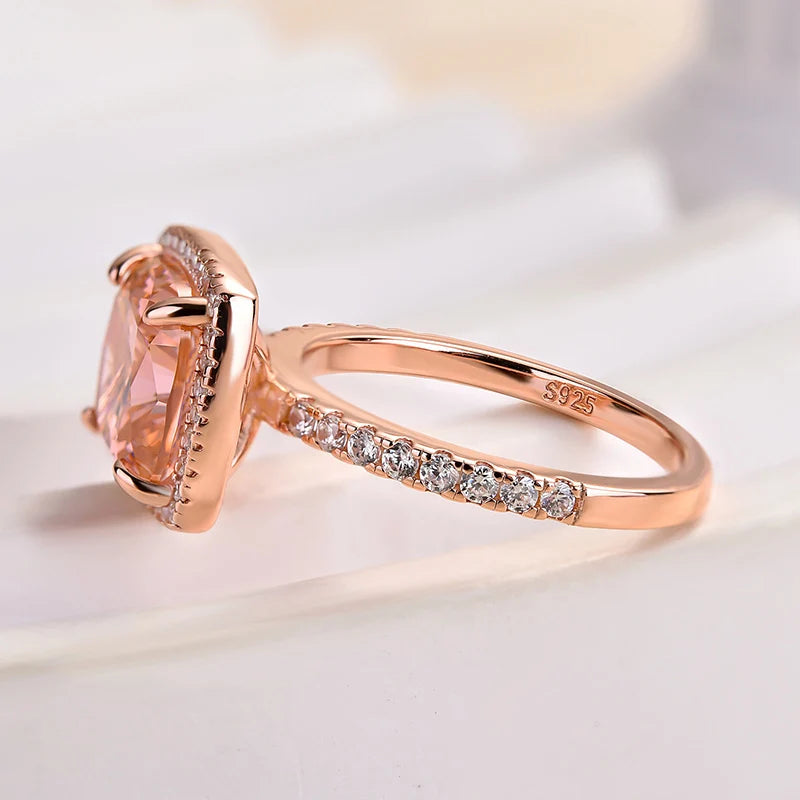 Cushion Cut Halo Engagement Ring