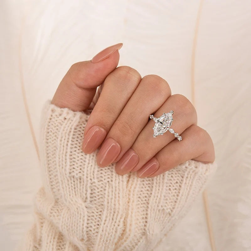 Marquise Cut Engagement Ring