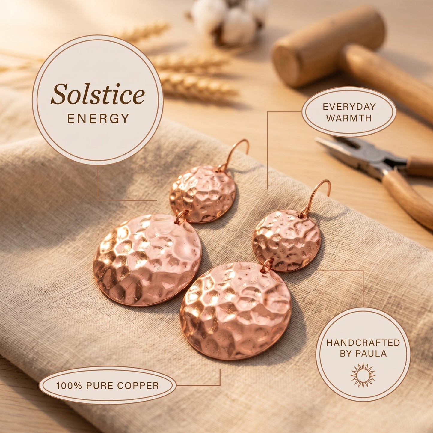 Zarino's Solstice Copper Earrings