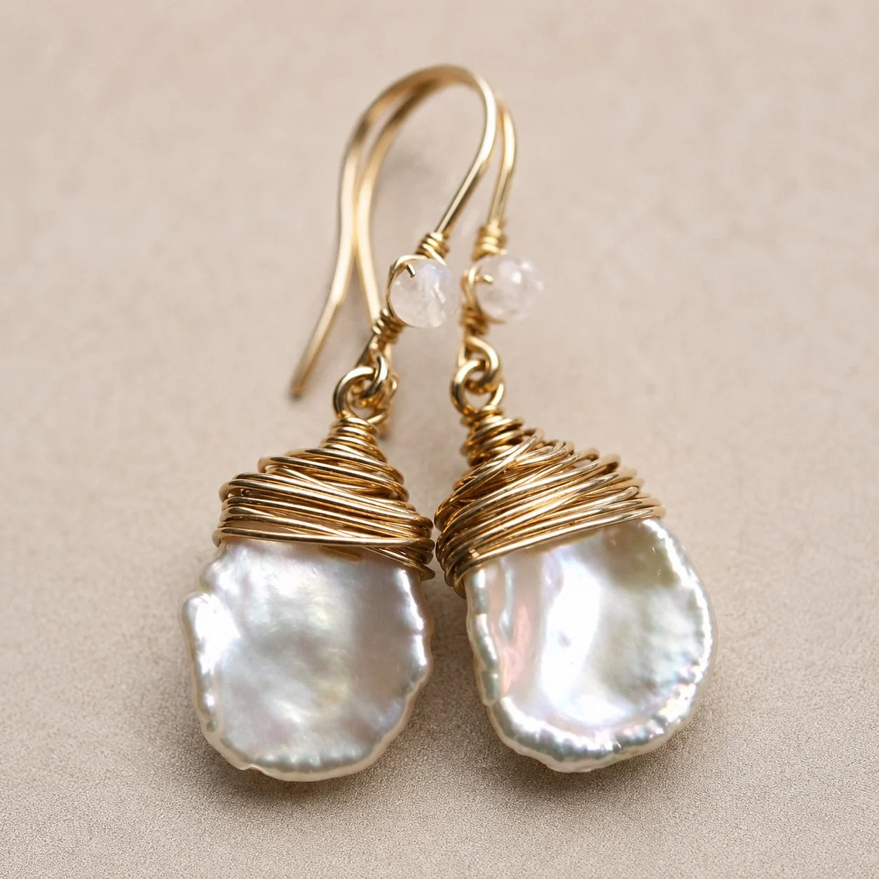 Vintage Barroque Pearl Drop Earrings