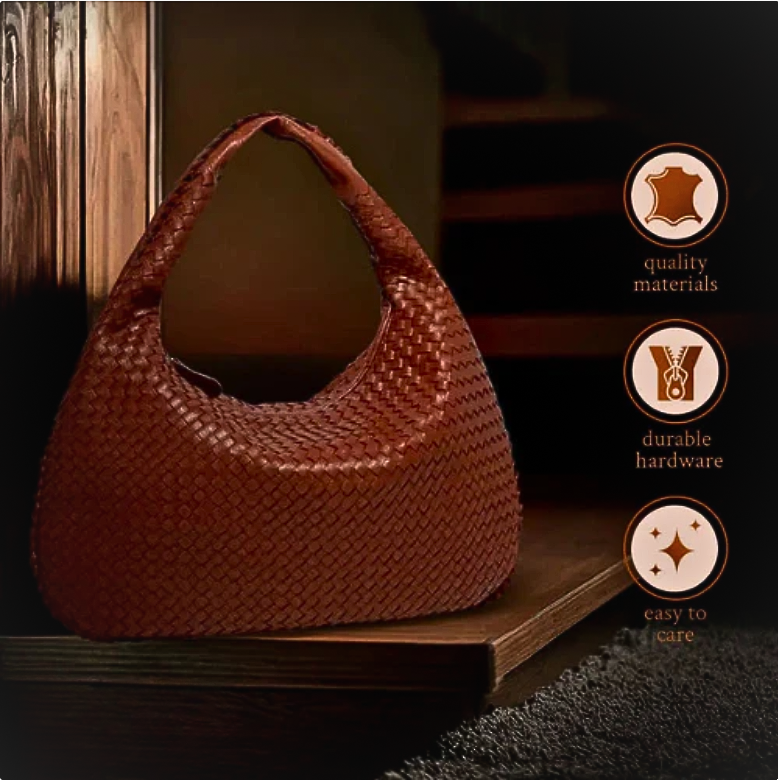 Woven Hobo Bag - Timeless Style