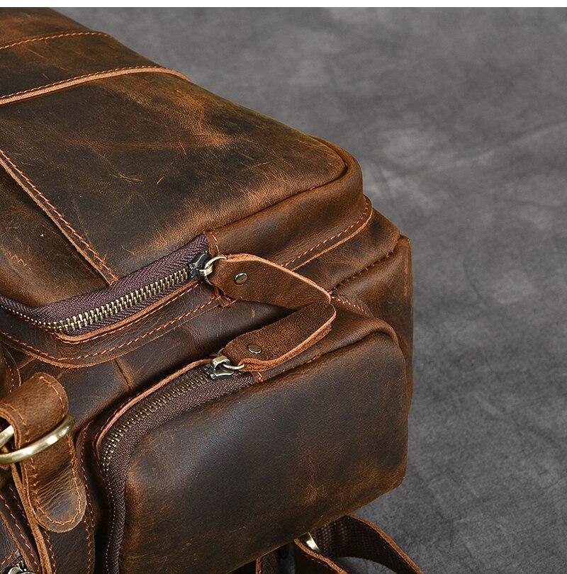 Brown Leather Backpack | BARCELONA