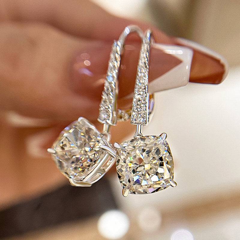 Exquisite Cushion Cut Women's Earrings