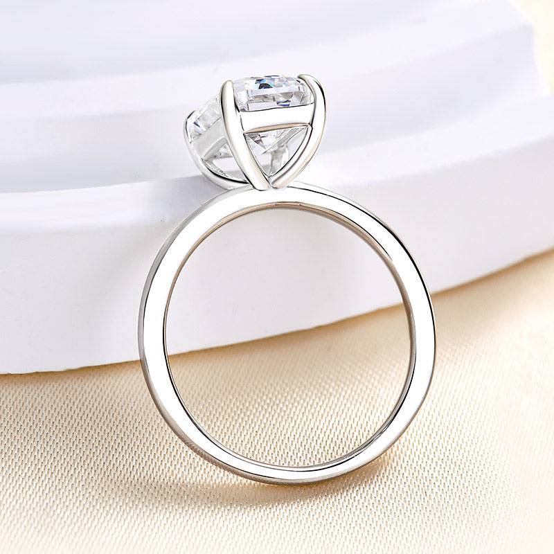 Emerald Cut Solitaire Engagement Ring