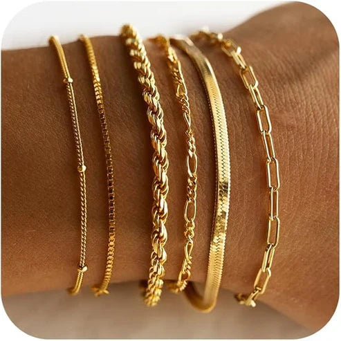 Gold-tone bracelet set from the Bracelets collection