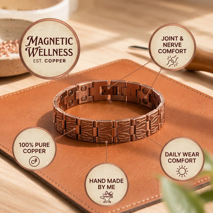 Zarinos's Brogue Men's Copper Bracelet