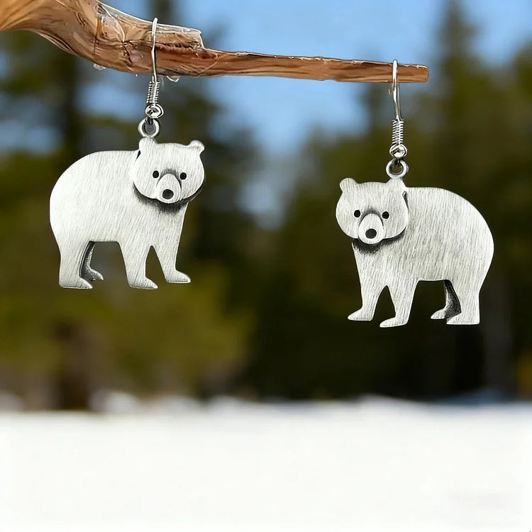Vintage Polar Bear Earrings