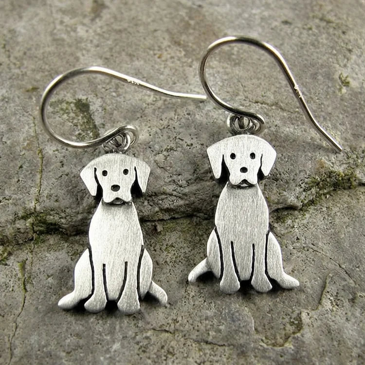 Vintage Golden Retriever Earrings