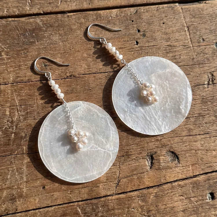 Vintage Luxury Imitation Pearl Pendant Earrings