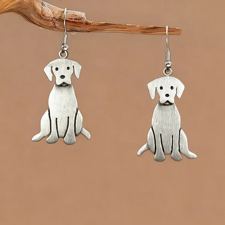 Vintage Golden Retriever Earrings