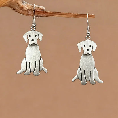 Vintage Golden Retriever Earrings