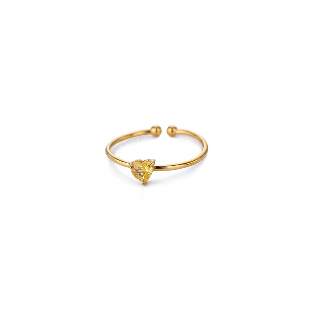 Adjustable Birthstone Ring