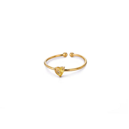 Adjustable Birthstone Ring