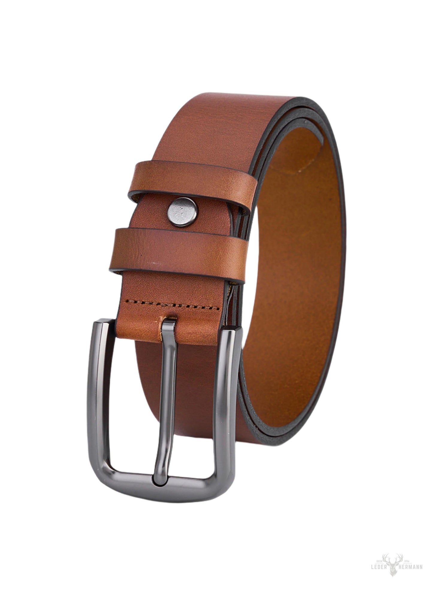 Cognac Round Blank Belt