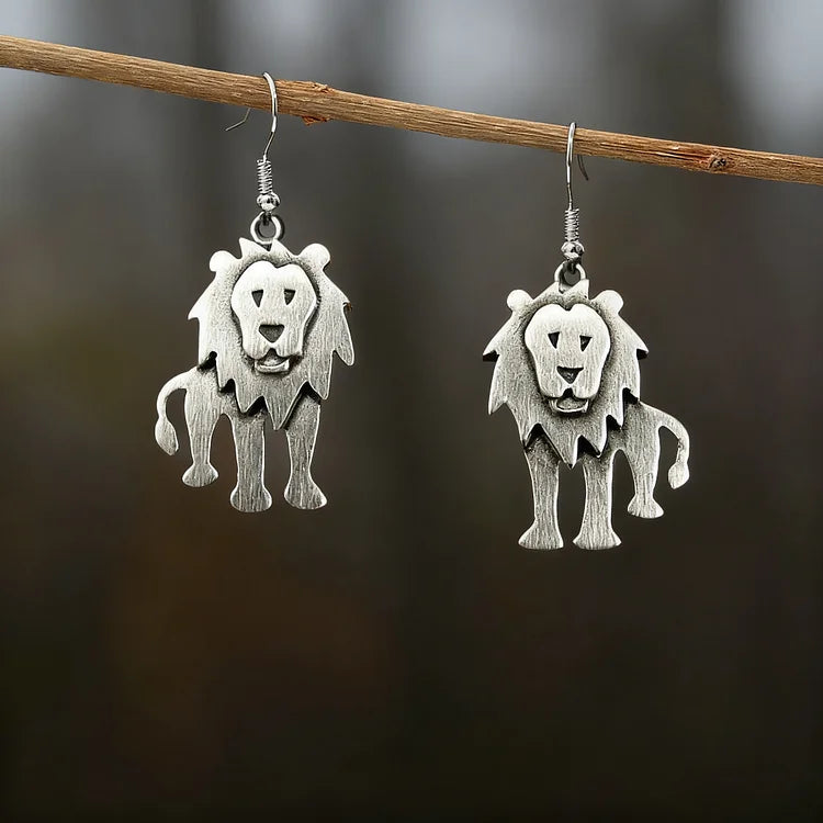 Vintage Lion Earrings