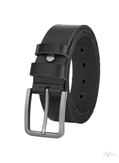Round leather belt for men - Stylish hip belt