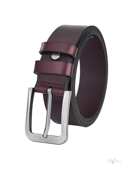 Stylish Round Leather Belt for Men - Leather Belt for a Timeless Look