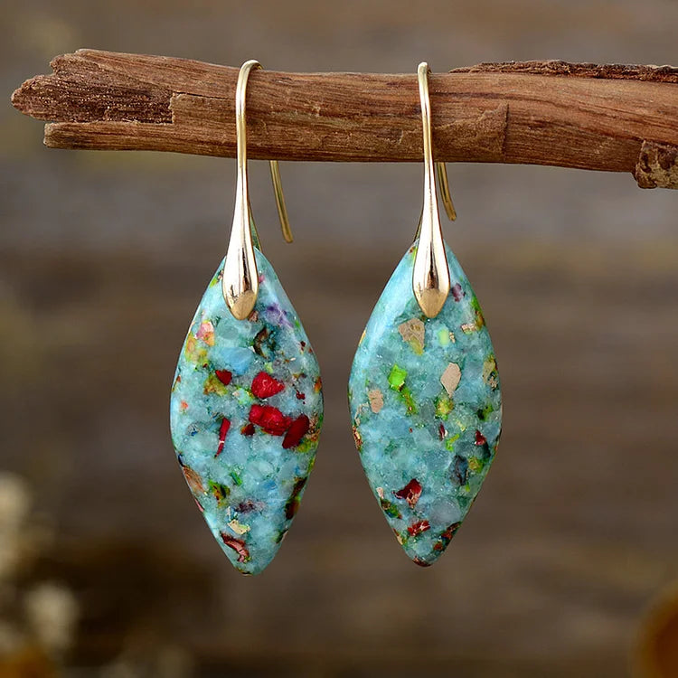 Vintage Natural Stone Earrings