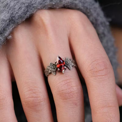 Crimson Rose Radiance Ring