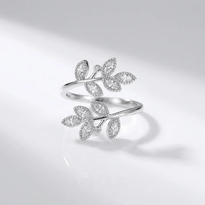 Gold Leaf Wrap Ring - (Adjustable)