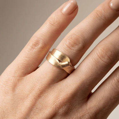 Gold Wrap Vintage Ring - (Adjustable)