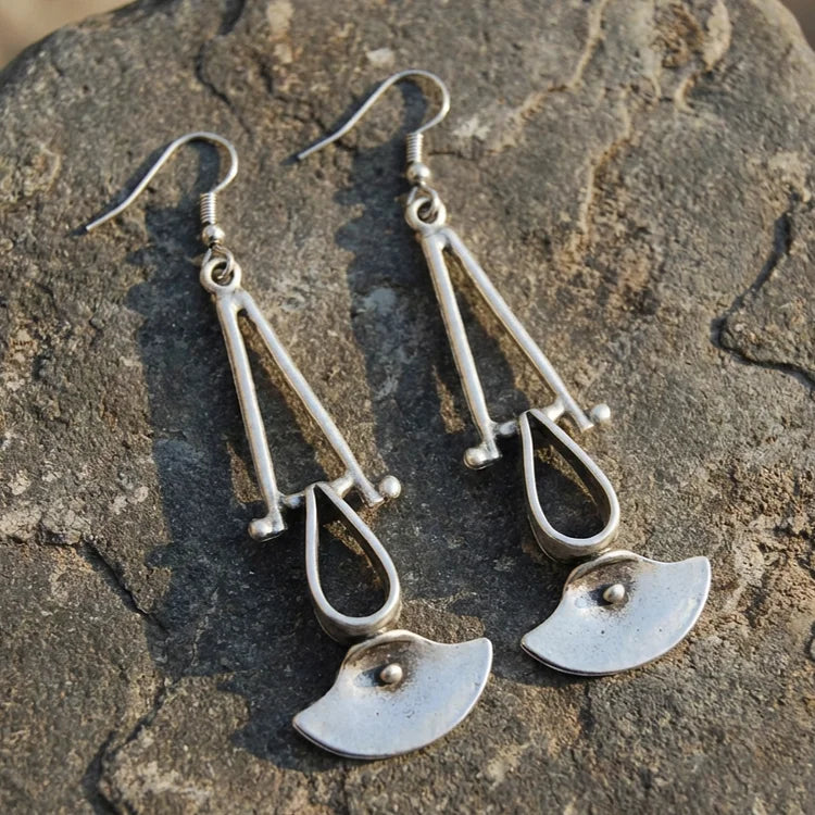 Antique Silver Dangling Earrings