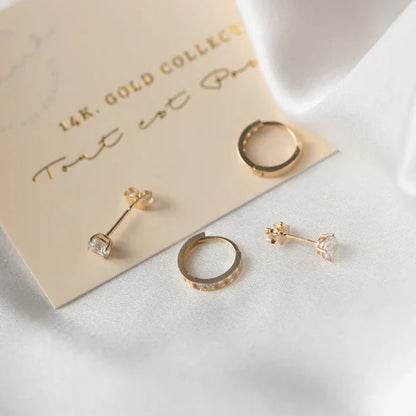 Dara Brillane Stone Earrings Set