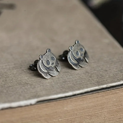 Vintage Panda Earrings