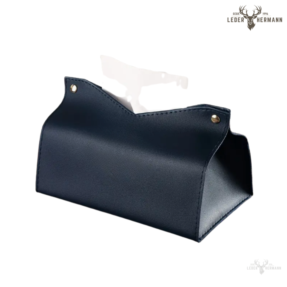 Leather Handkerchief Box