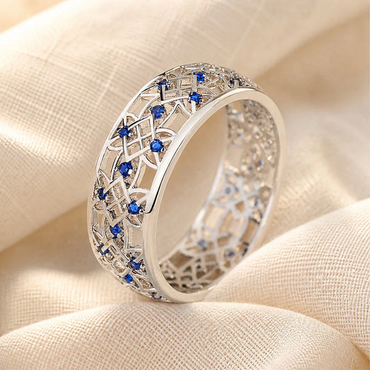 Sapphire Filigree Dream Ring