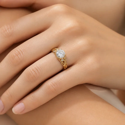 Exquisite Exotic Zirconia Ring