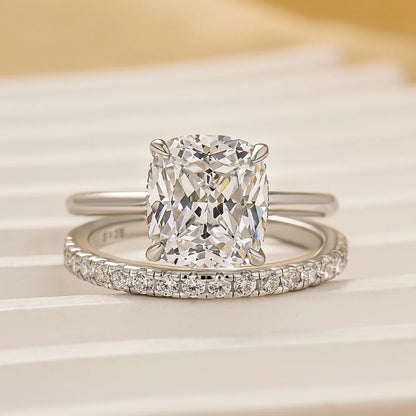 Cushion Cut Bridal Ring Set