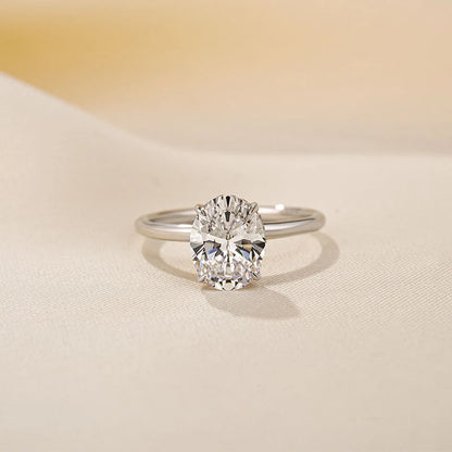 Sparkle Oval Cut Engagement Ring