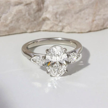 Oval Cut Three Stone Engagement Ring
