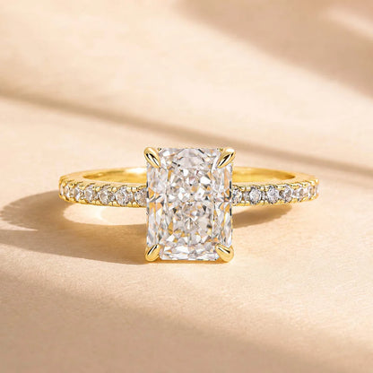 Radiant Cut Travel Ring For Everyday Wear