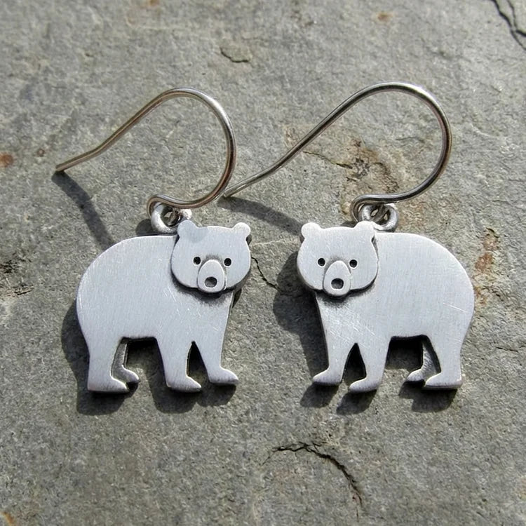 Vintage Polar Bear Earrings