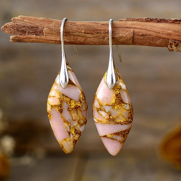 Vintage Natural Stone Earrings