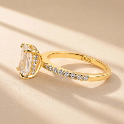 Radiant Cut Travel Ring For Everyday Wear