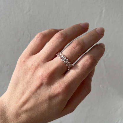 Oval Cut Wedding Ring for Everyday Wear