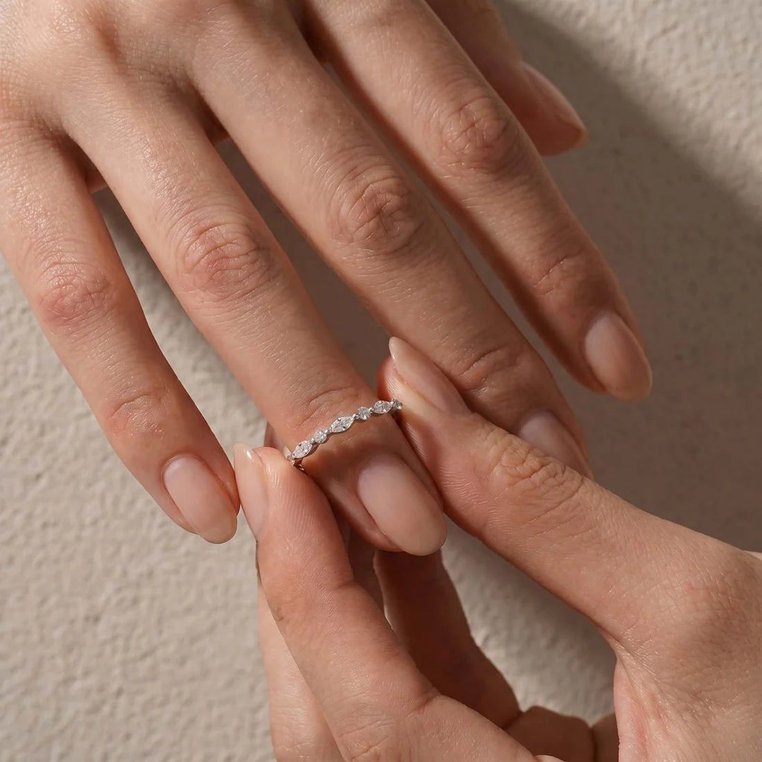 Marquise Cut Eternity Ring For Everyday Wear