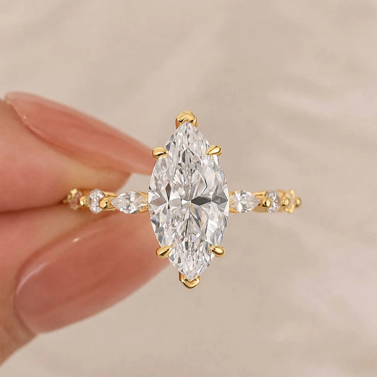Marquise Cut Engagement Ring