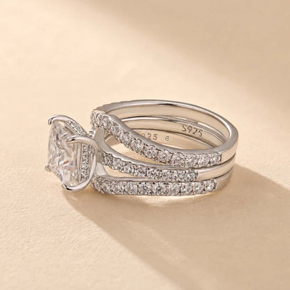 Princess Cut 2PC Wedding Ring Set for Women