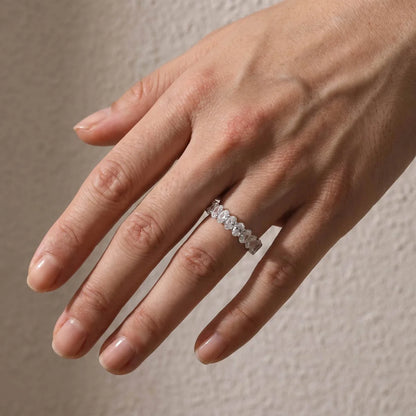 Oval Cut Wedding Ring for Everyday Wear