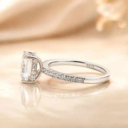 Radiant Cut Travel Ring For Everyday Wear
