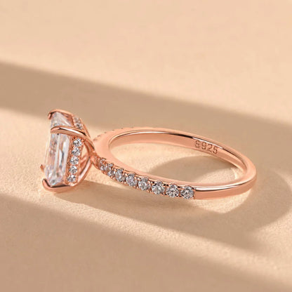 Radiant Cut Travel Ring For Everyday Wear