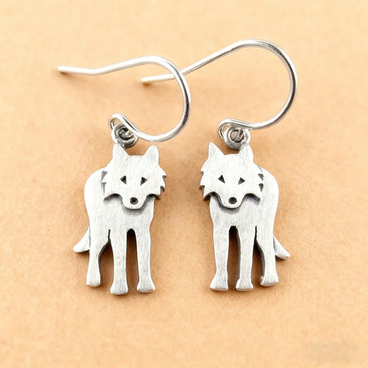 Vintage Wolf Earrings